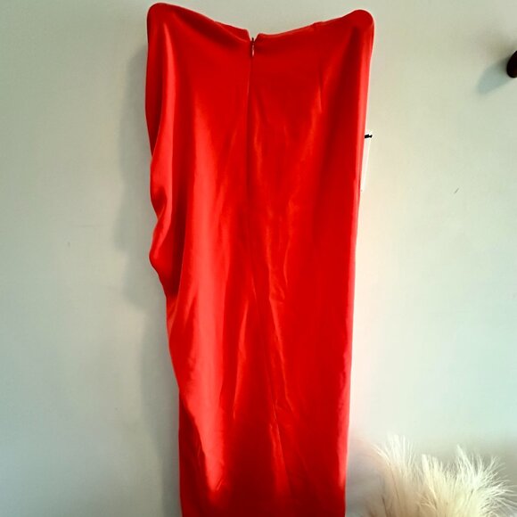 Bungee Gathered Maxi Skirt - Flame - Picture 3 of 4